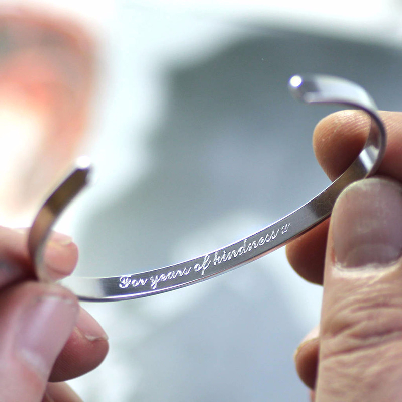 Coordinates Bracelet - Vnox Dropshipping gelang klasik dasar kustom