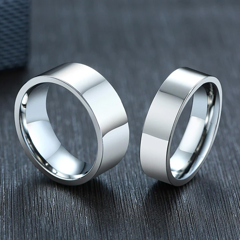 3/4/6/8mm cincin baja tahan ka - Initial Ring Custom ulasan dan harga